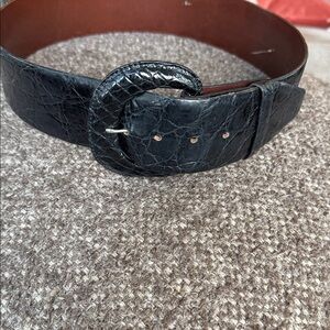 Black alligator Belt